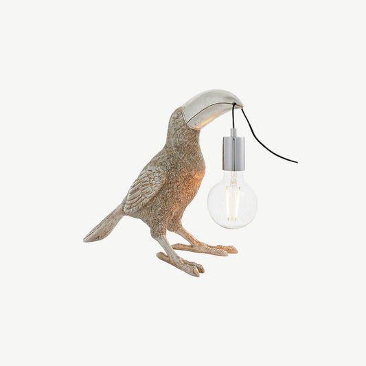 Jungle Silver Toucan Table Light - Arighi Bianchi