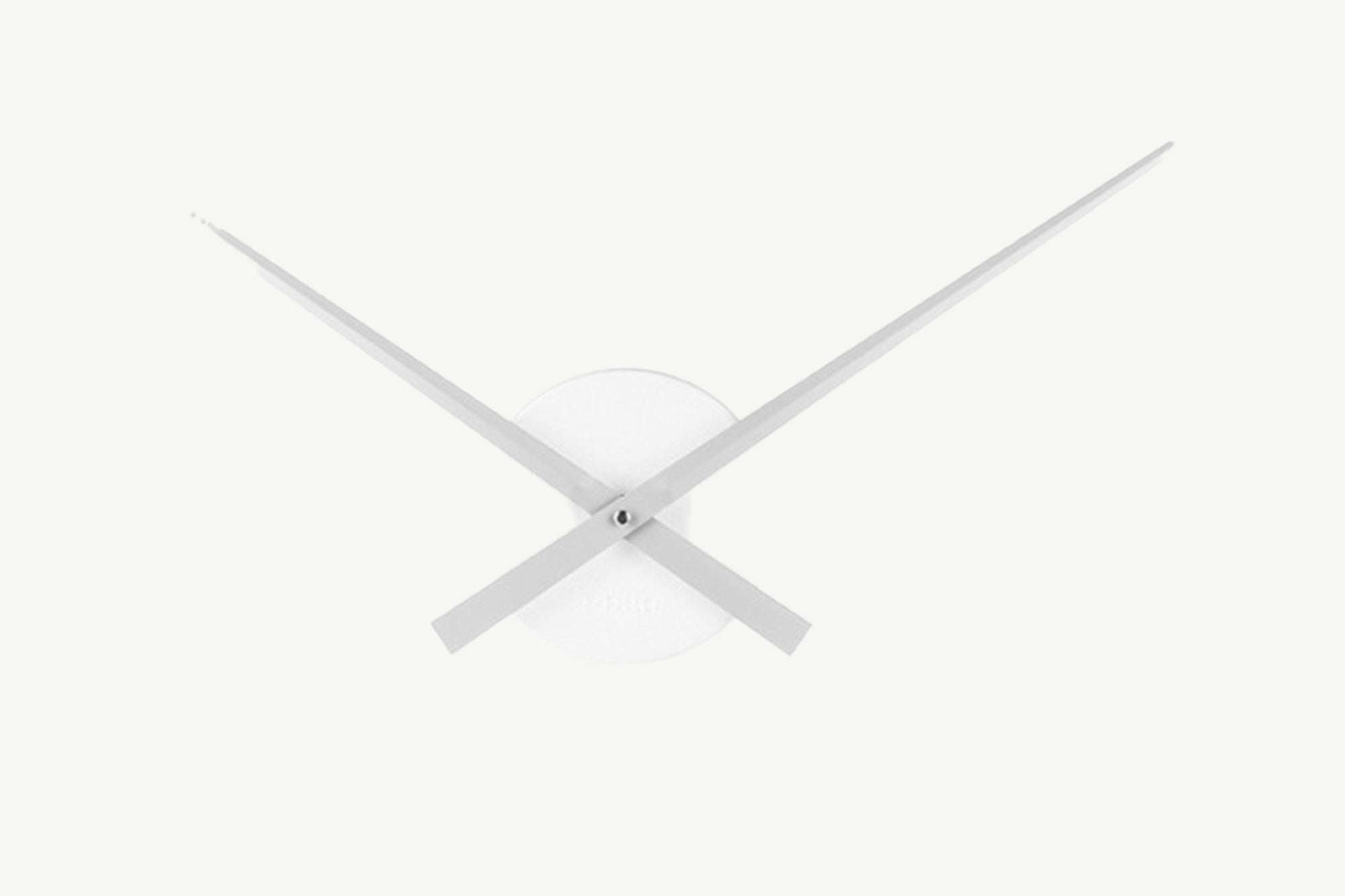 Silver Wall Clock with hands