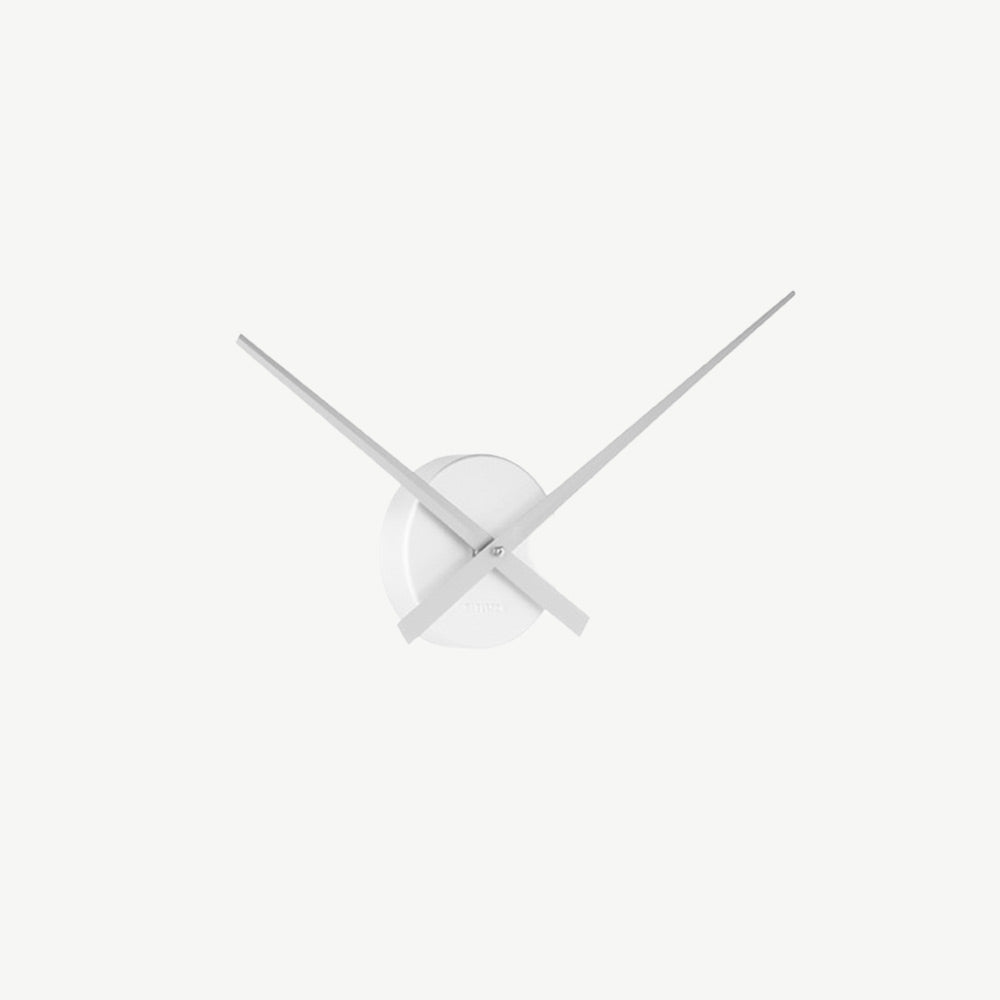 Silver Wall Clock with hands