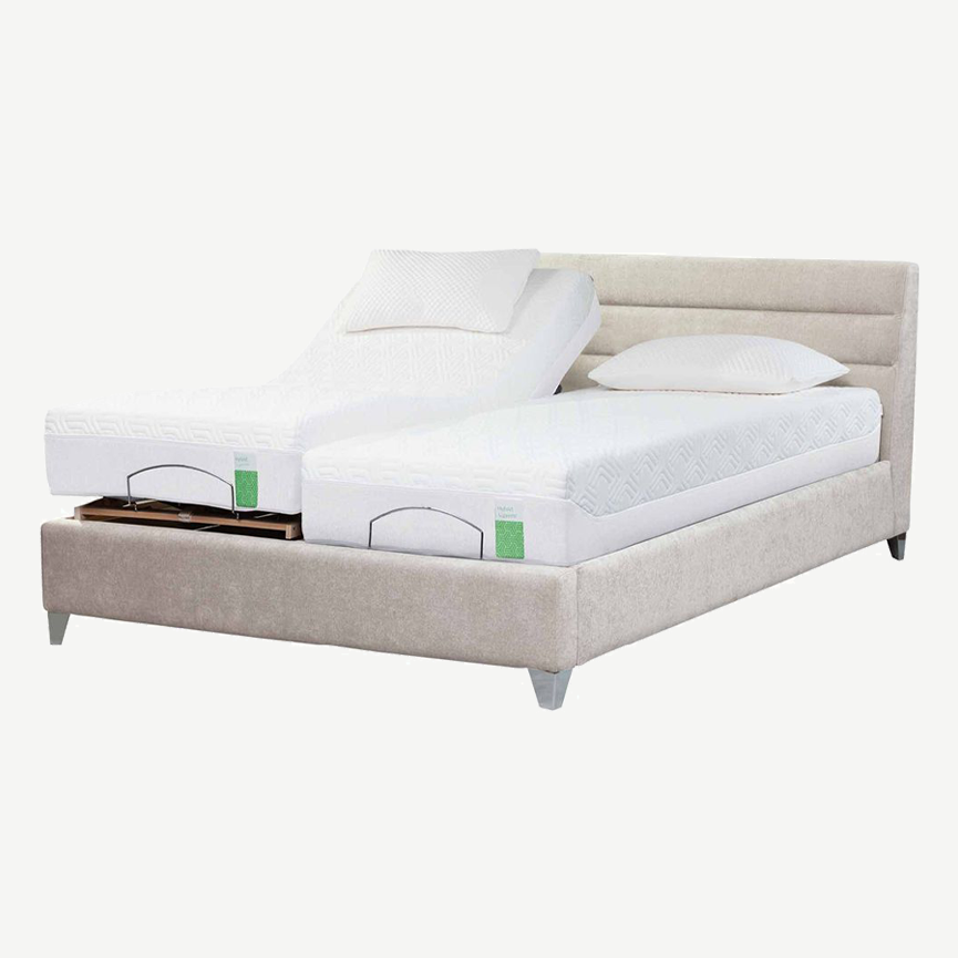 Genoa Adjustable Bedstead in Tweed-Moonlight