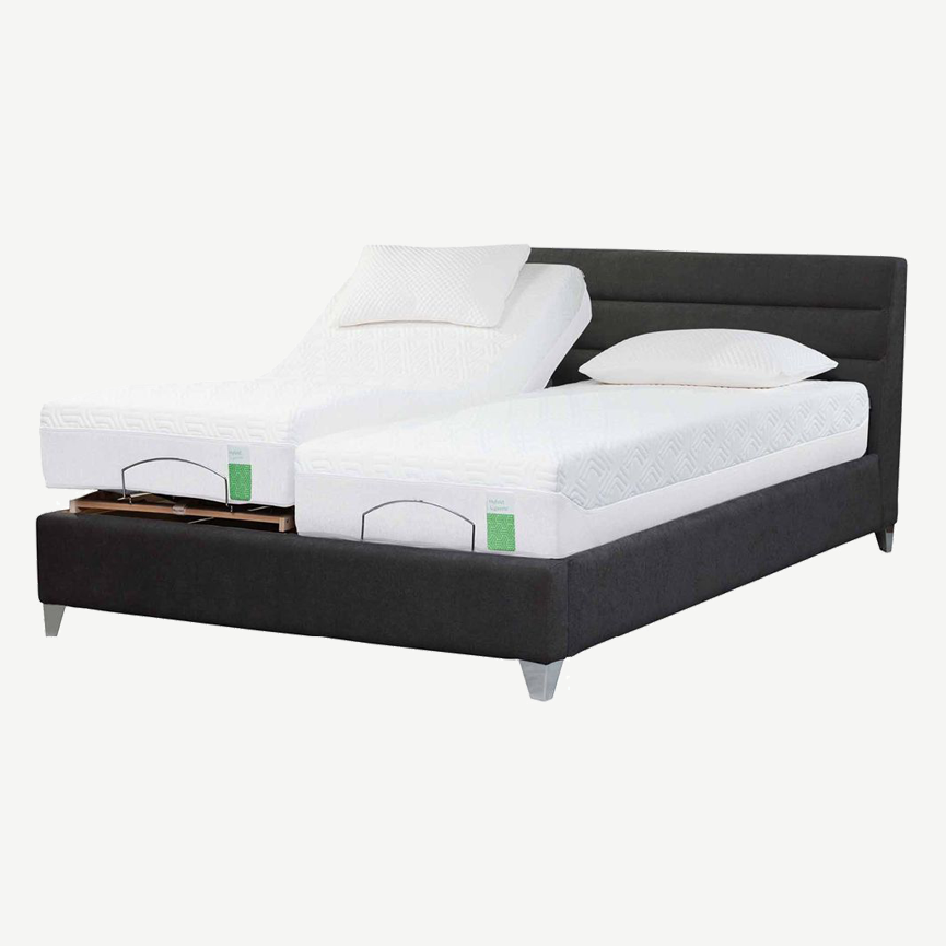 Genoa Adjustable Bedstead in Tweed-Slate