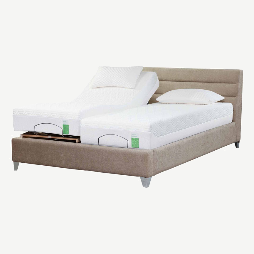 Genoa Adjustable Bedstead in Twill-Stone