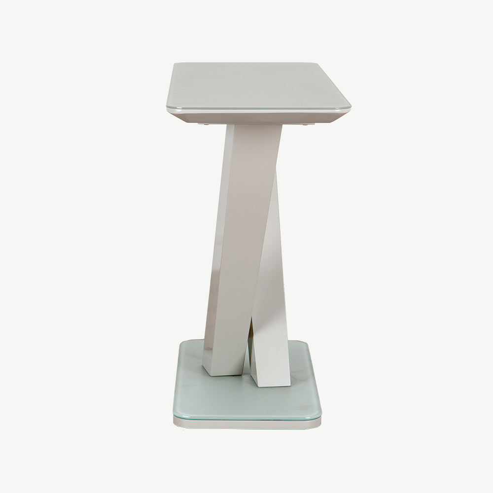 Aragon Matte Grey Console Table