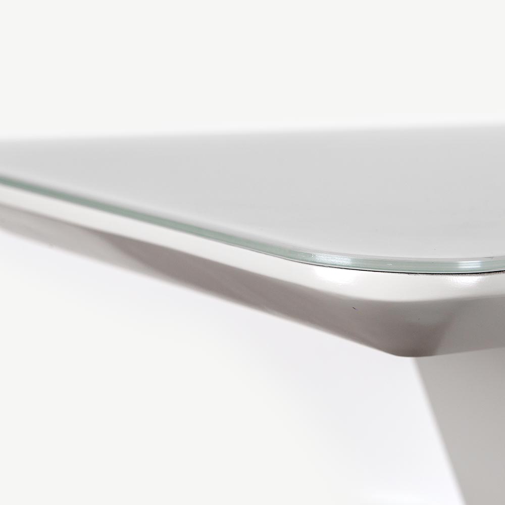Aragon Matte Grey Console Table