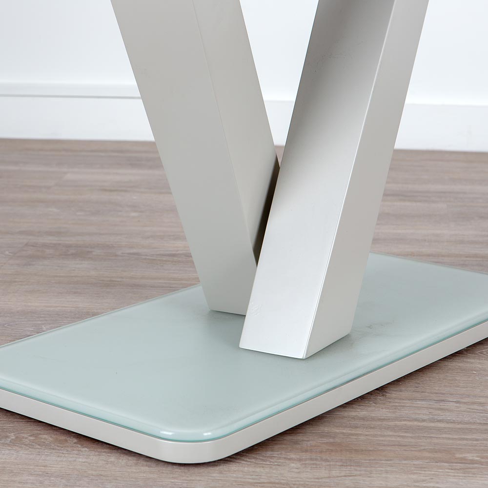 Aragon Matte Grey Console Table