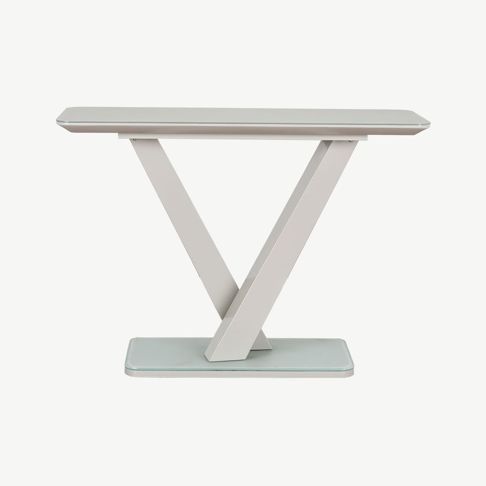 Aragon Matte Grey Console Table