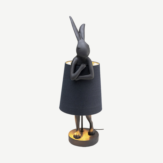 Matt Black Rabbit Table Lamp