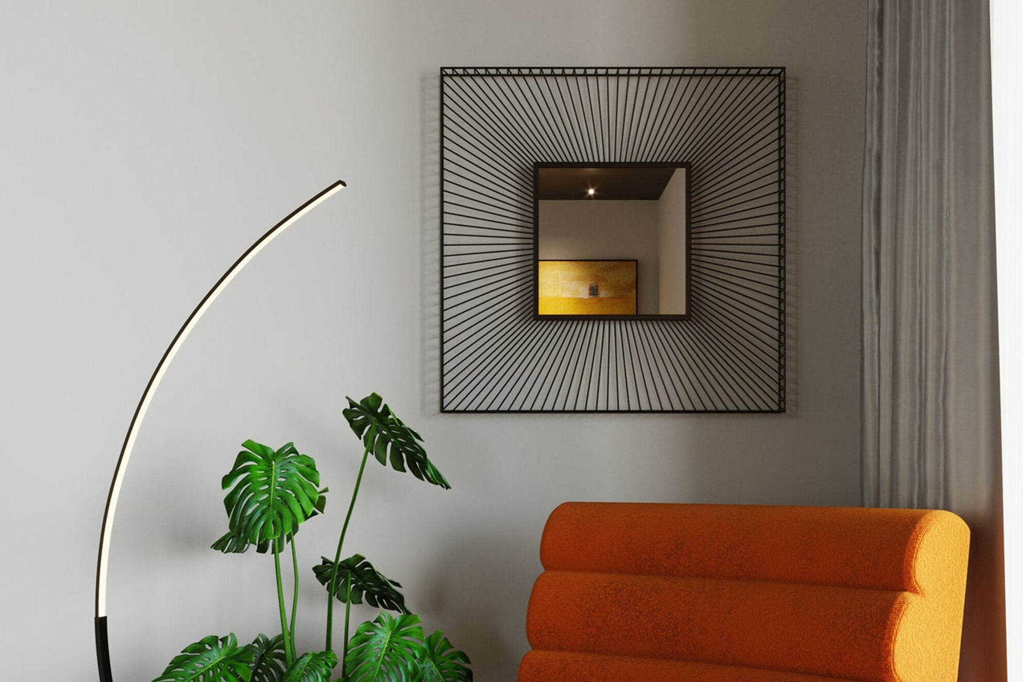 Square Dimension Mirror