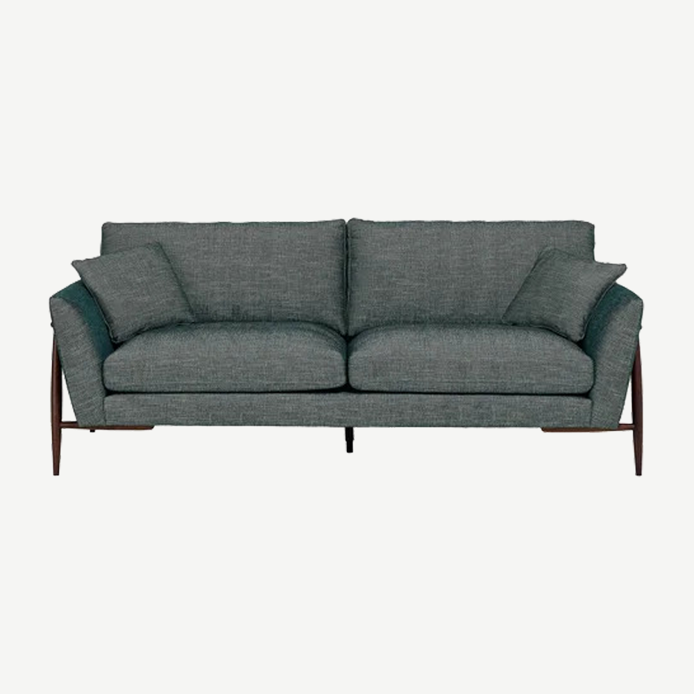 Ercol Forli large sofa in dark grey fabric