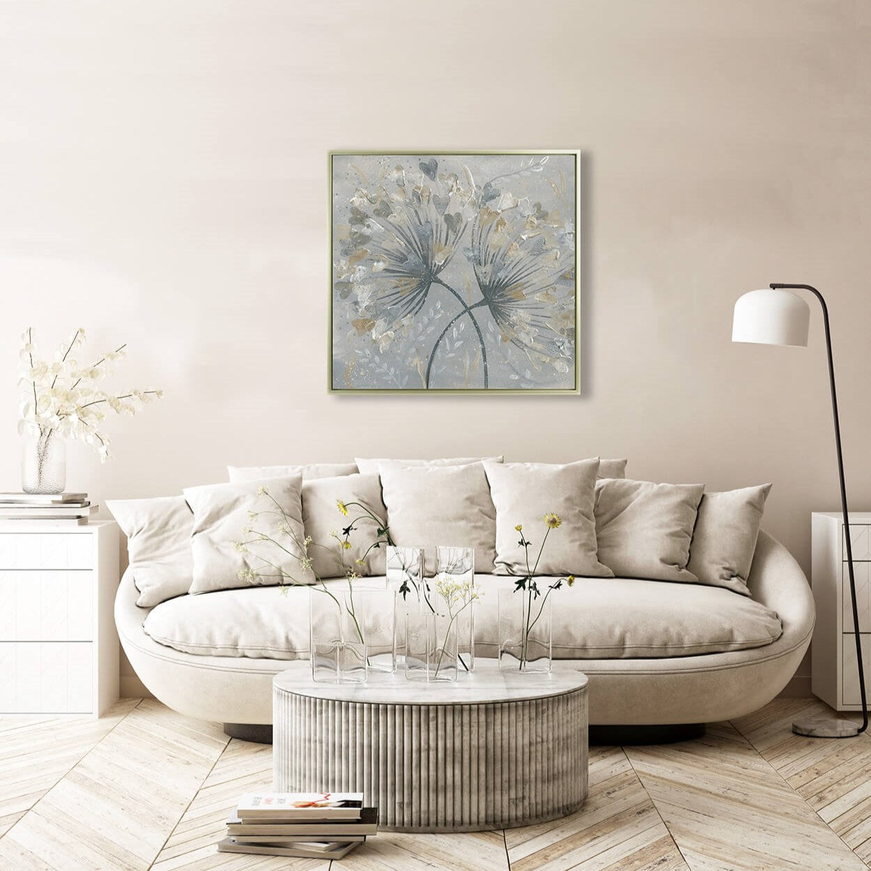 Flower Hearts Wall Art