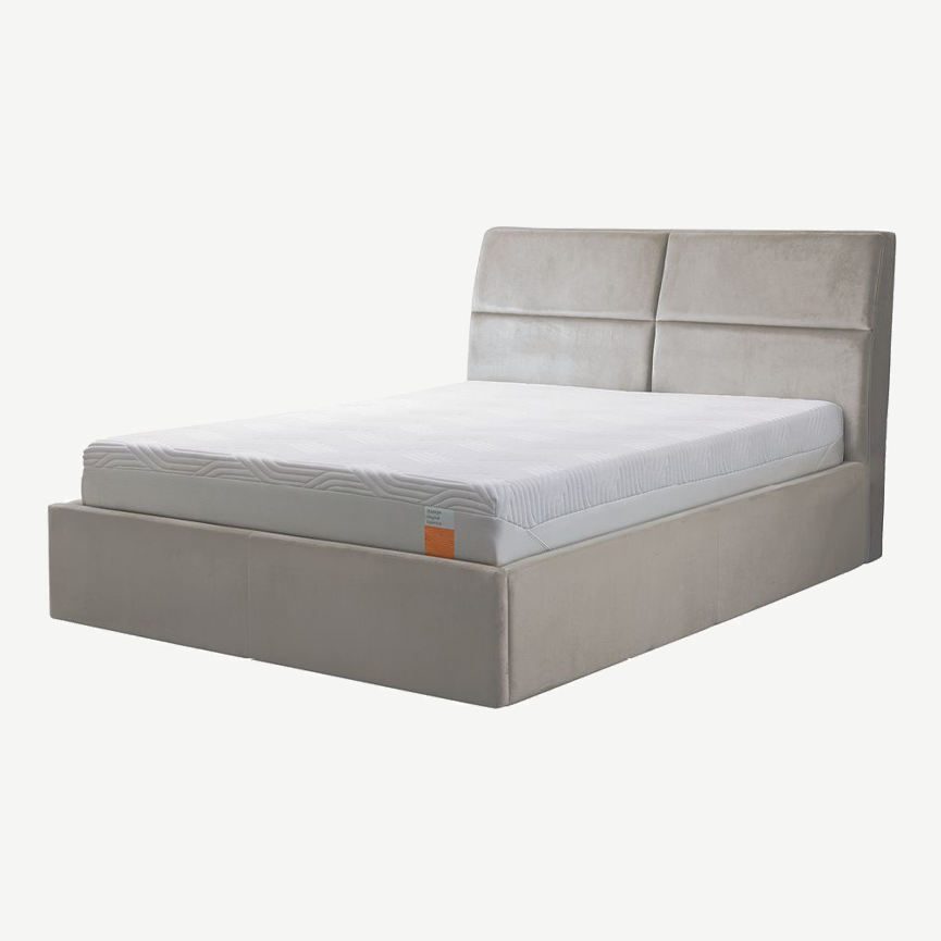 Grafton Ottoman in Twill-Stone