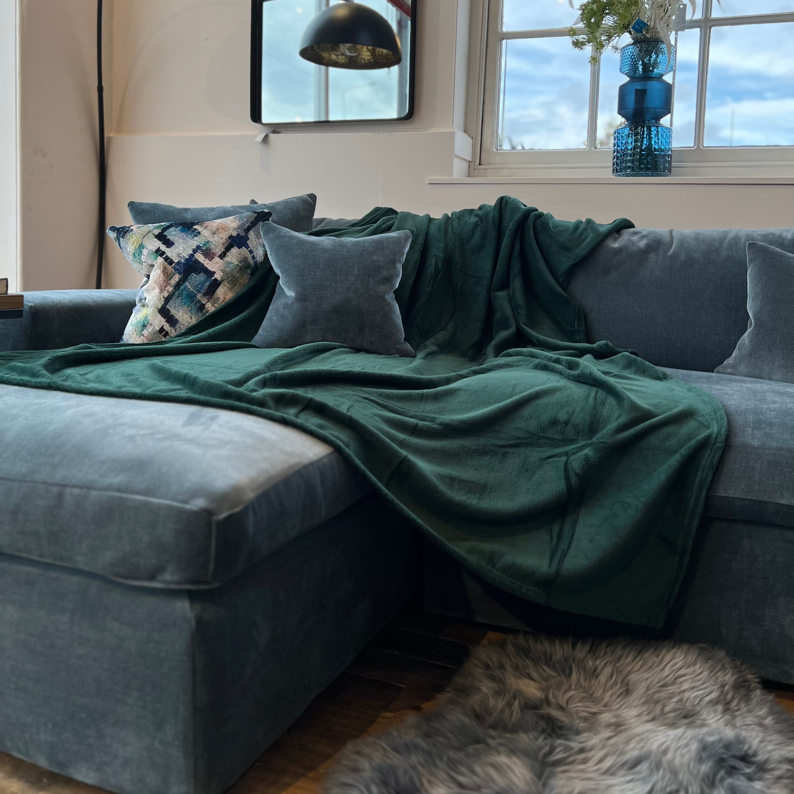 Green Snuggle Throw