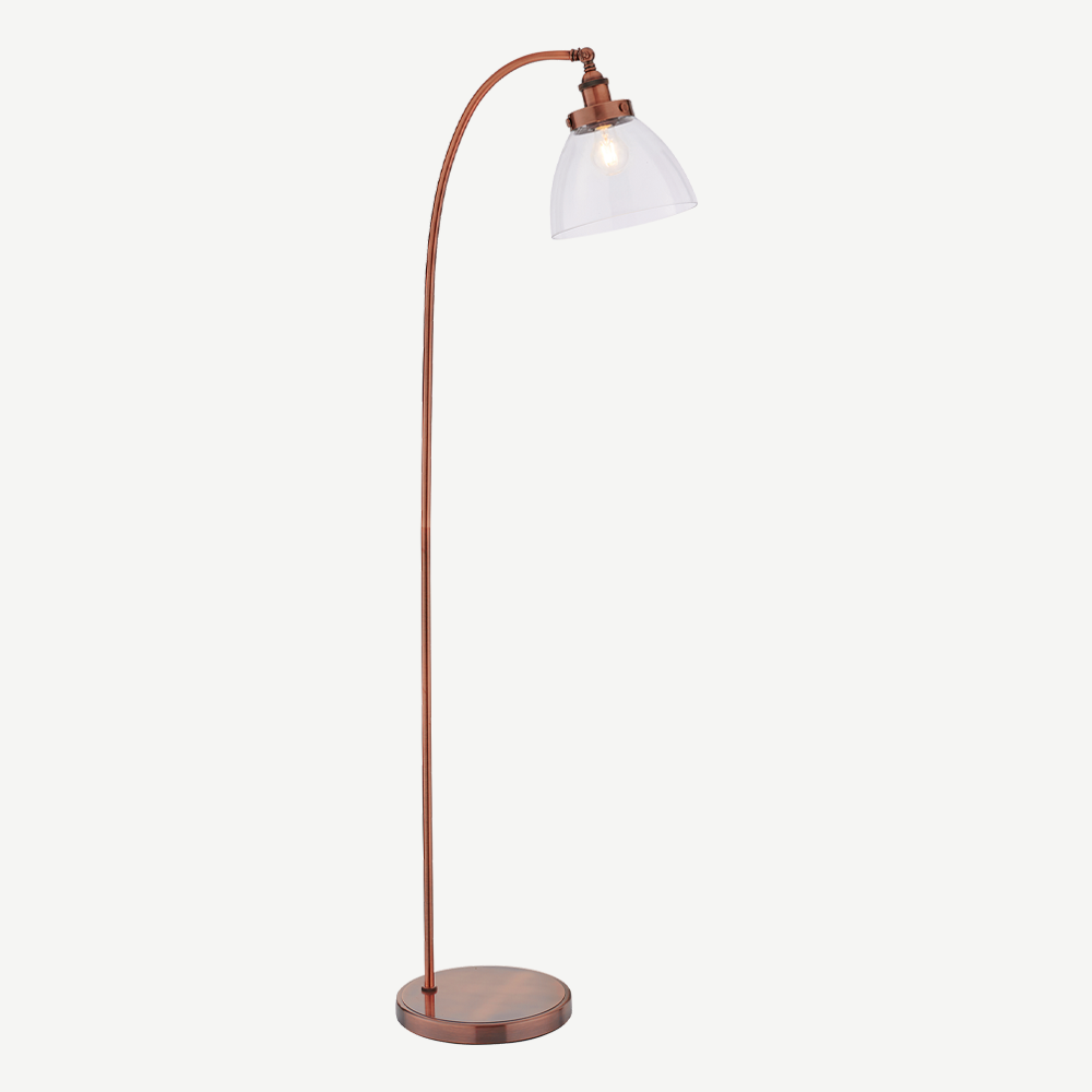 Tatton Copper Task Floor Lamp