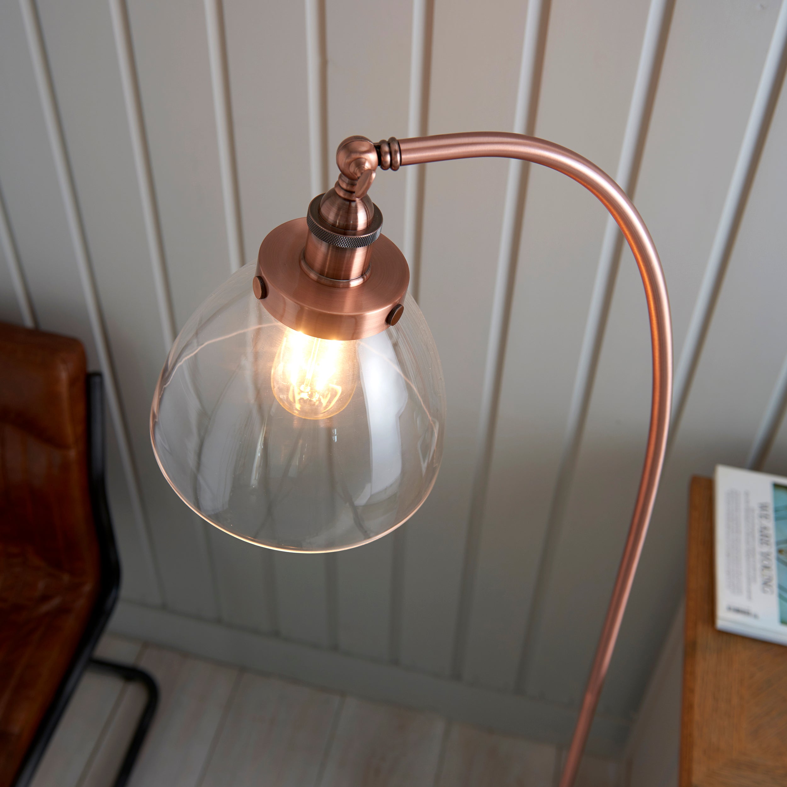 Tatton Copper Task Floor Lamp
