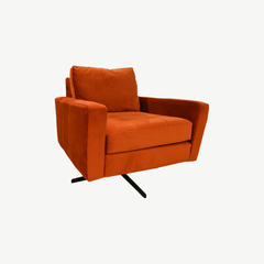 Fairlane Swivel Chair in Odyssey-Terracotta