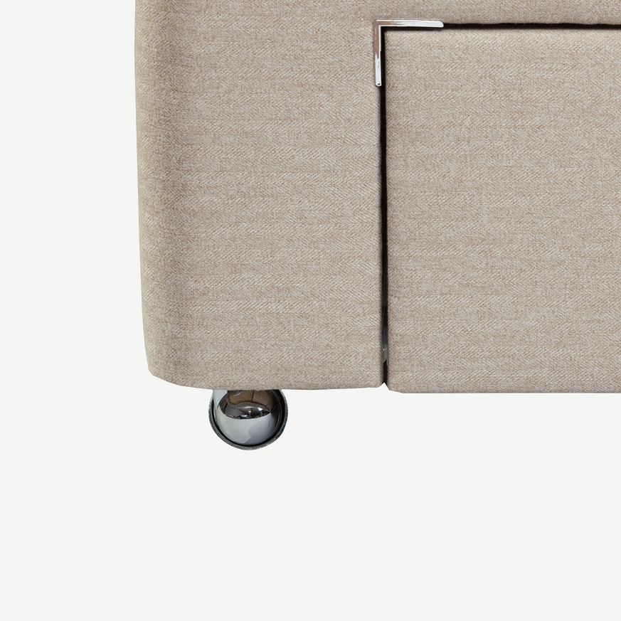 TEMPUR¬¨¬®¬¨¬Æ‚Äö√†√∂‚àö√∫ Moulton Adjustable Divan with Drawers in Tweed-Malt 