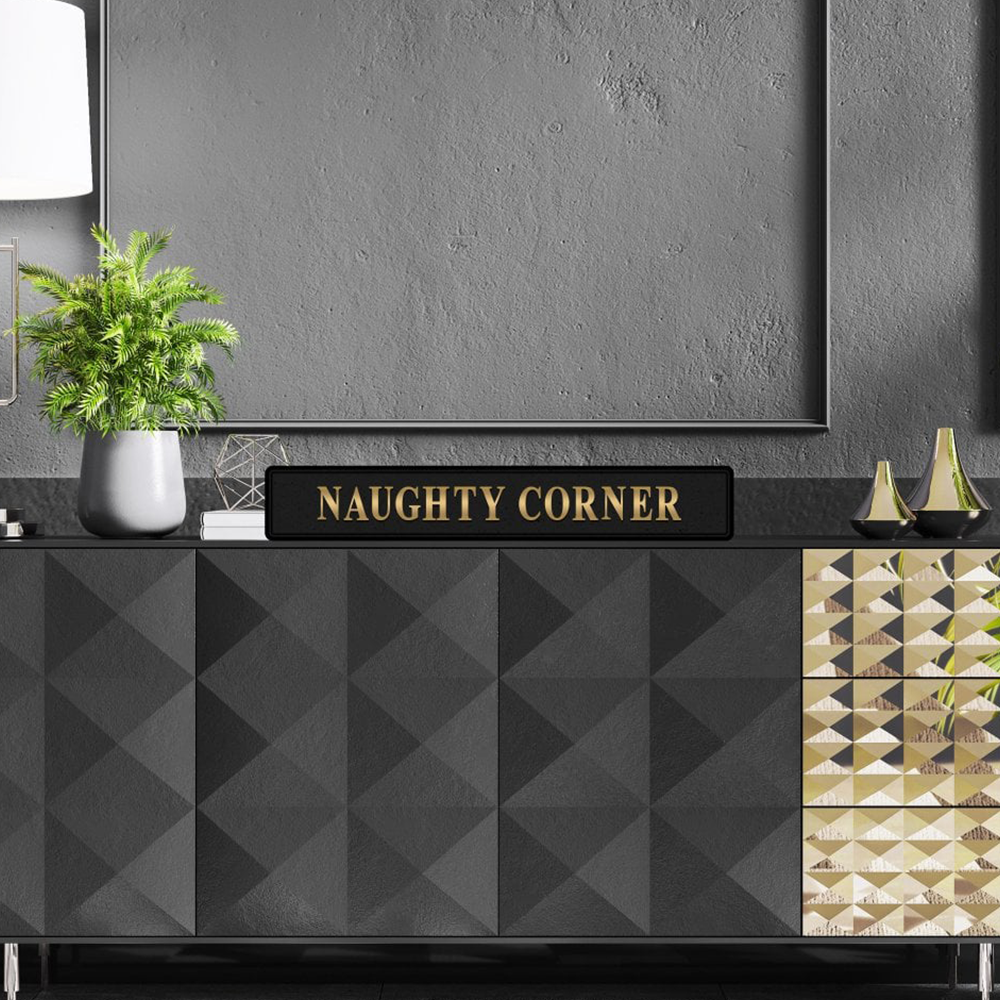 Naughty Corner Street Sign