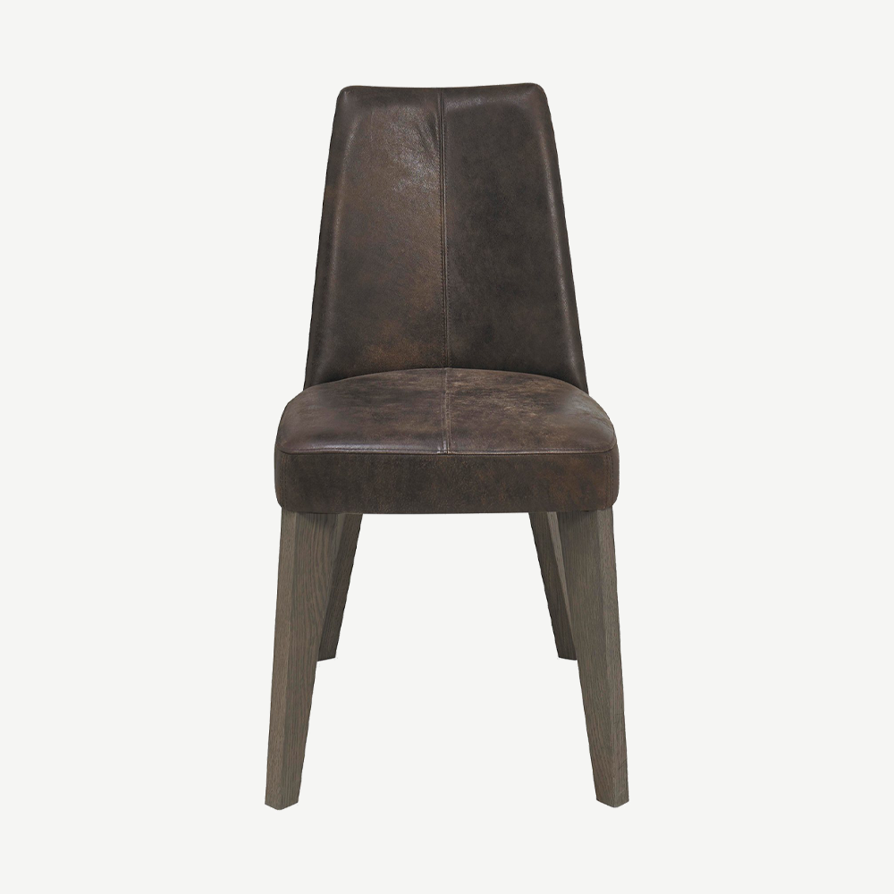 Upholstered chair in Bonded-Leather