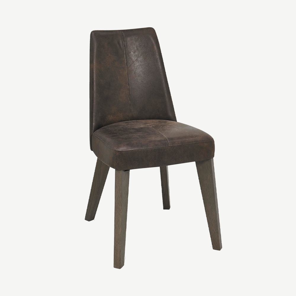 Upholstered chair in Bonded-Leather