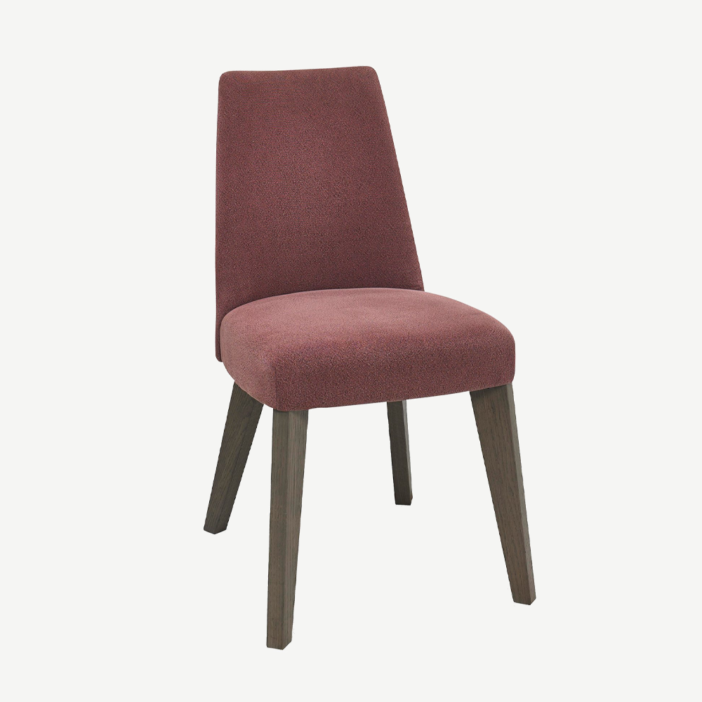 Upholstered chair in Mulberry
